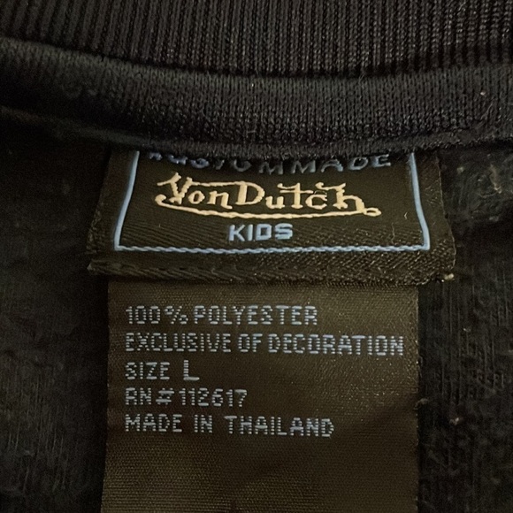 VON Dutch Kids Patch Embellished Zip Up - Picture 7 of 8